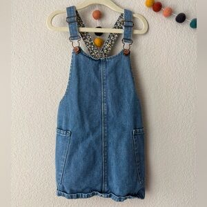 Zara denim overall dress